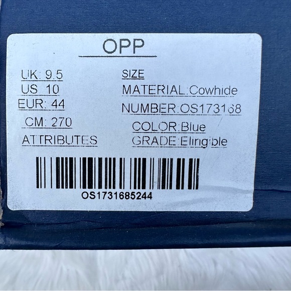 OPP France Genuine Cowhide Leather Luxury Sneakers, 10 - Picture 11 of 16